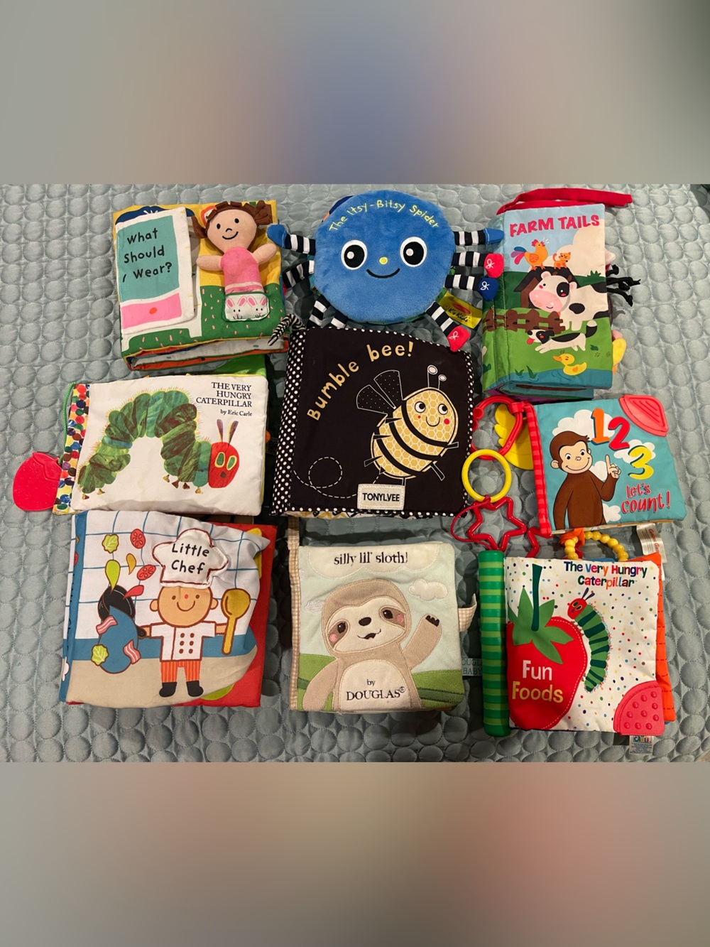Soft Interactive Baby/Toddler Soft Cloth Books Eric Carle Melissa Doug